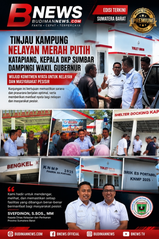 Wagub Sumbar Tinjau Kampung Nelayan Merah Putih Katapiang, Pastikan Fasilitas Bernilai Miliaran Rupiah Benar-Benar Bermanfaat bagi Nelayan