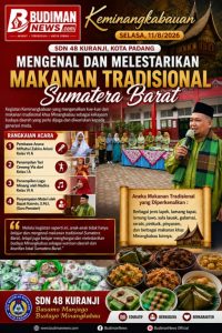 SDN 48 Kuranji Tanamkan Cinta Budaya Lewat Keminangkabauan Bertema Makanan Tradisional Sumatera Barat