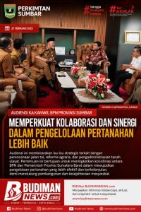 Audiensi Kanwil BPN Sumbar dan Gubernur, Kolaborasi Pengelolaan Pertanahan Diperkuat