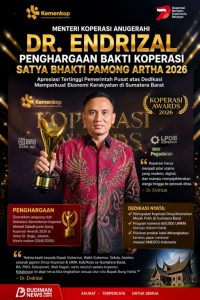 Prestasi Sumbar di Panggung Nasional, Dr. Endrizal Raih Satya Bhakti Pamong Artha 2026