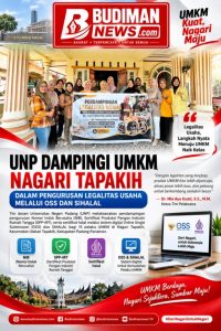 UNP Dampingi 15 UMKM Nagari Tapakih Urus Legalitas Usaha Melalui OSS dan SIHALAL