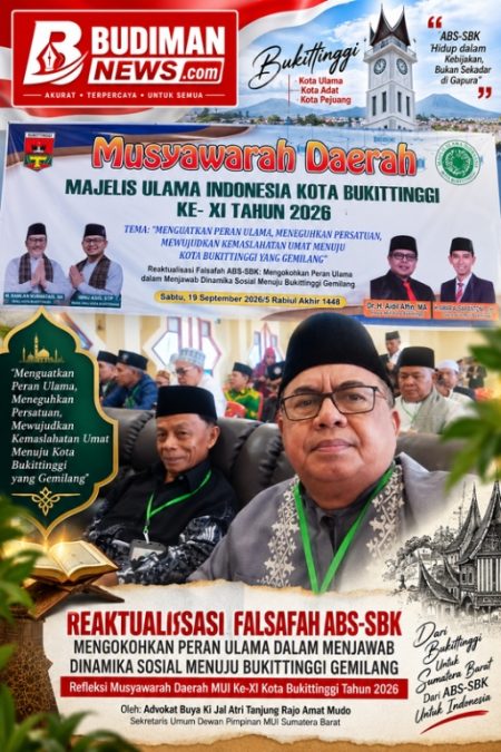 Reaktualisasi ABS-SBK, Mengokohkan Peran Ulama Menuju Bukittinggi Gemilang