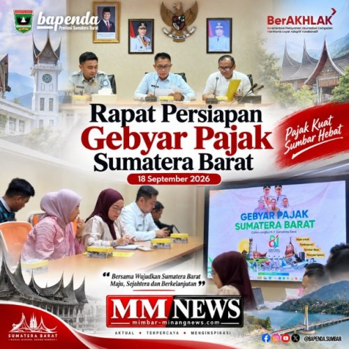 Gebyar Pajak Sumatera Barat Disiapkan, Dorong Kesadaran dan Kepatuhan Pajak Masyarakat