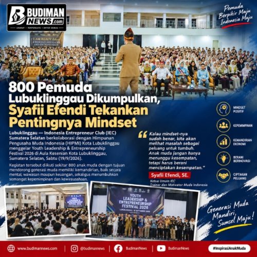 800 Pemuda Lubuklinggau Dikumpulkan, Syafii Efendi Tekankan Pentingnya Mindset