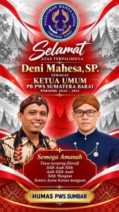 Deni Mahesa, SP Terpilih sebagai Ketua Umum PB PWS Sumbar Periode 2026–2031