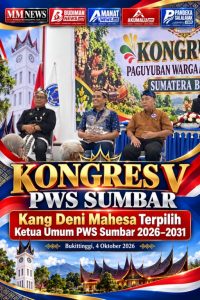 Kang Deni Mahesa Terpilih Pimpin PWS Sumbar 2026–2031, Kongres V Teguhkan Semangat Kebersamaan
