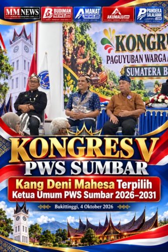 Kang Deni Mahesa Terpilih Pimpin PWS Sumbar 2026–2031, Kongres V Teguhkan Semangat Kebersamaan