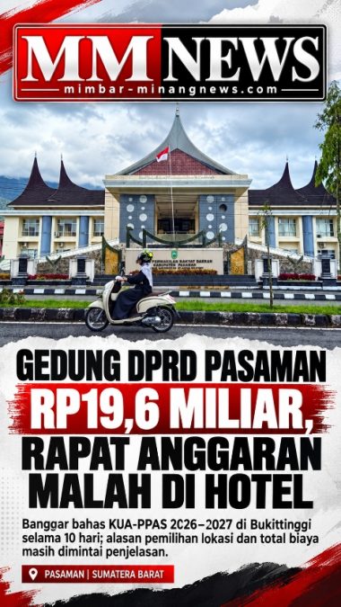 Gedung DPRD Pasaman Dibangun Rp19,6 Miliar, Banggar Gelar Rapat Anggaran 10 Hari di Hotel Bukittinggi