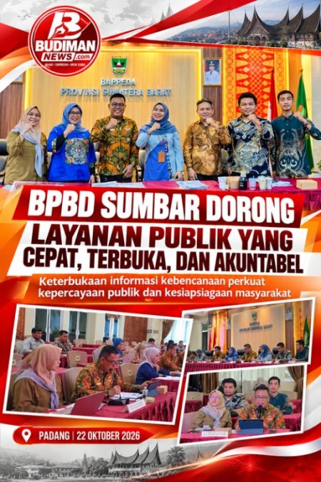 BPBD Sumbar Perkuat Keterbukaan Informasi Kebencanaan, Dorong Layanan Publik Cepat dan Akuntabel