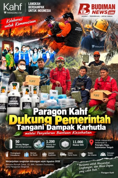 Paragon Kahf Salurkan Bantuan Kesehatan untuk Korban Karhutla, 50 Tabung Oksigen hingga 11.000 Masker N95 Disiapkan