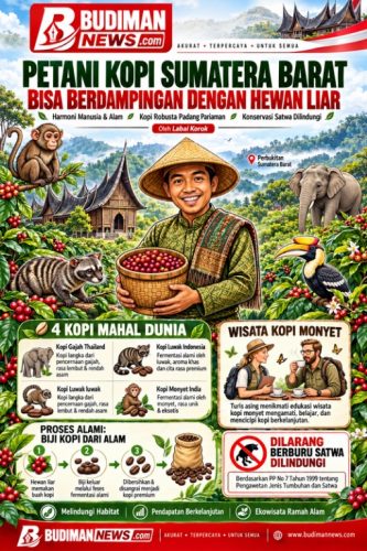 Petani Kopi Sumatera Barat Bisa Berdampingan dengan Satwa Liar, Kopi Premium dan Ekowisata Jadi Peluang Baru